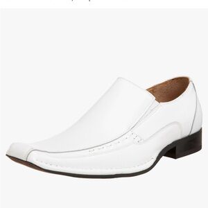 NEW Stacy Adams men’s templin white loafer